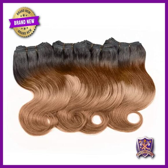 Virgin Human Hair Extensions 4 Bundles Body Wave 8 Inch Sew-In main image 4